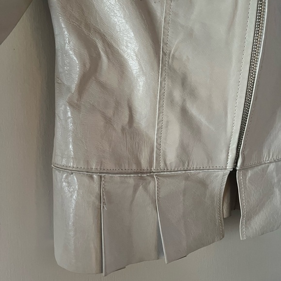 ARDEN B Women's Cream White Pearl Leather Jacket. Small. Excellent condition - Picture 4 of 5